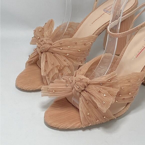 Loeffler Randall Camellia Pleated Knot High-Heel Sandals size 9.5 - Picture 5 of 12